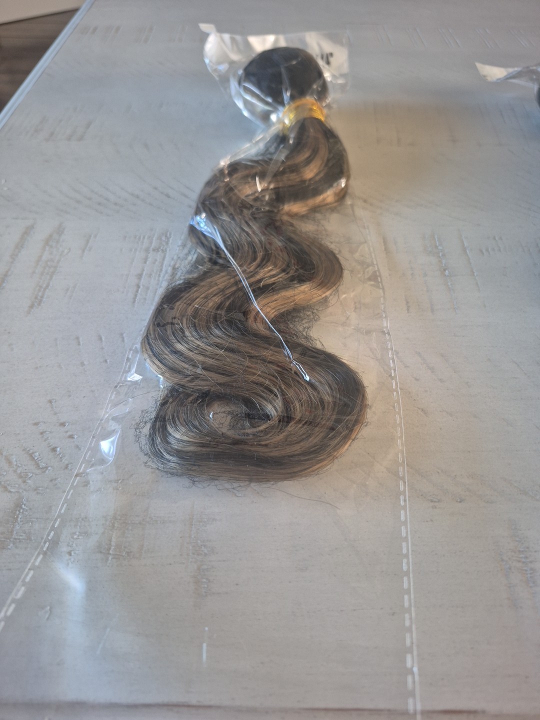 Body Wave Hair Extensions 14 Inch Ombre Brown Blonde Human Hair Weave