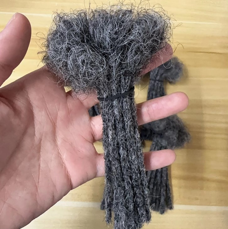 8″ Dreadlocks 100% Human Hair Extension Handmade Jamaican Braided Dread-Sale