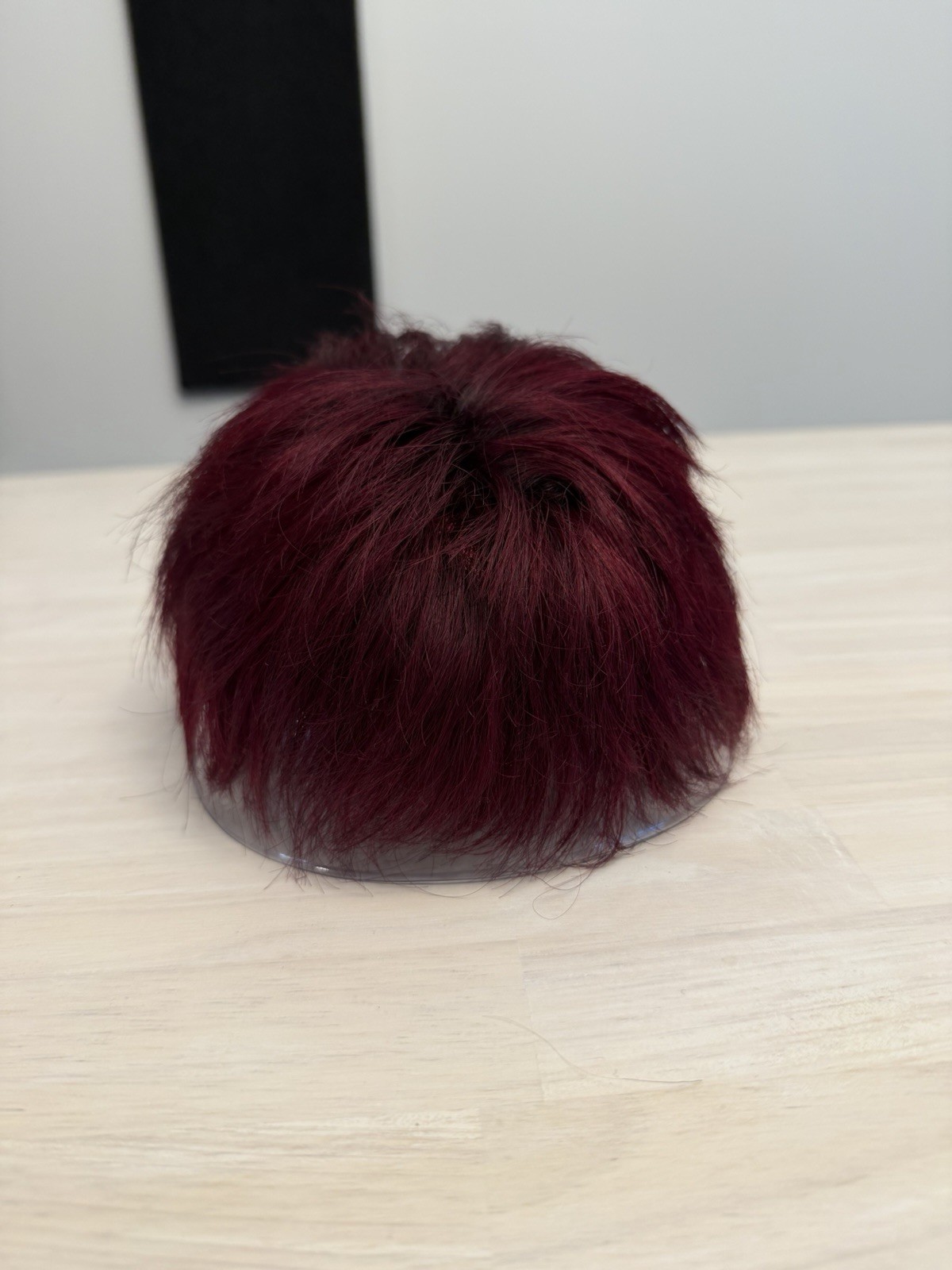 Custom Men’s Lordhair Brand Toupee, Hair System, Red With Dark Roots 0.08mm Skin