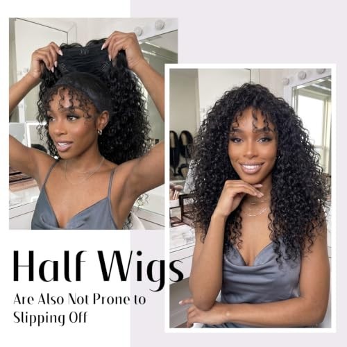 Wig Grip Band, Headband for Keeping Wigs in Place, Black, 2 Pieces