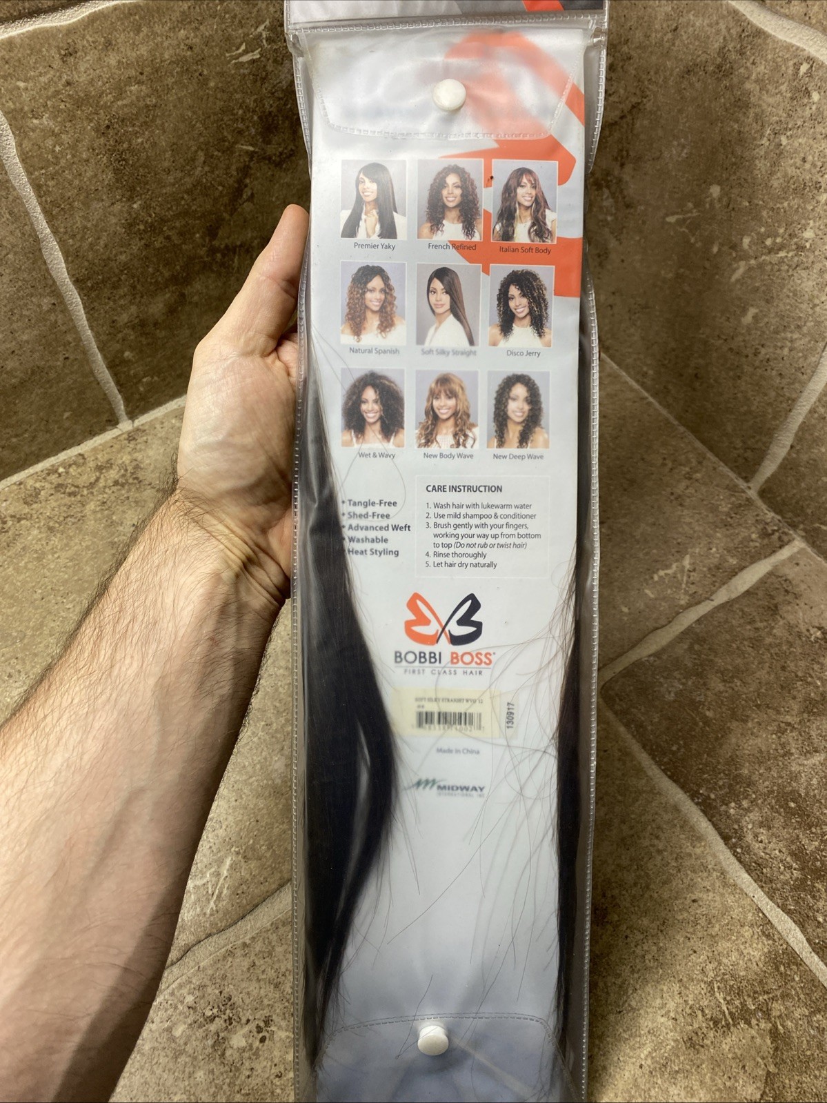 Bobbi Boss 12” Soft Silky Straight 100% Human Hair Weaving Color 4 Brown