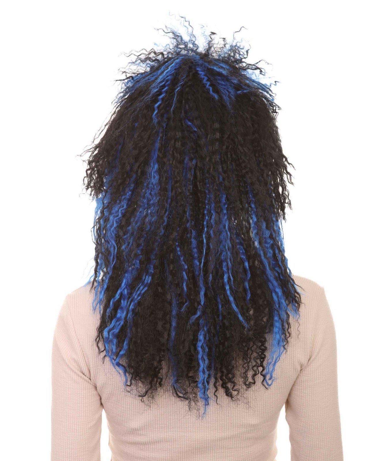 Vampires Black And Blue Women’s Wig, Dreadlock Horror Ghost Wig, HW-1982