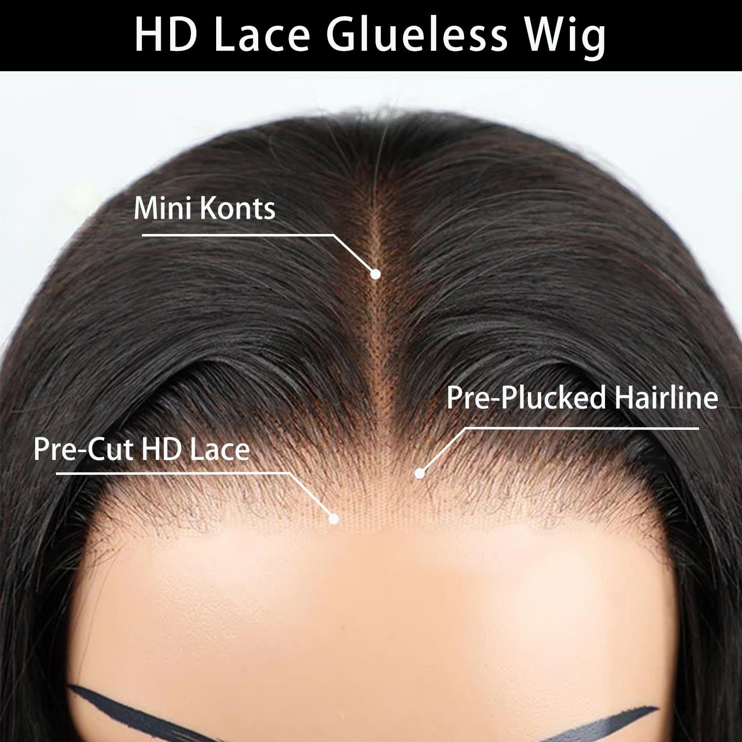 Wear and Go Glueless Bob Wig Human Hair Pre Plucked Pre Cut 4×4 Lace Front Wigs