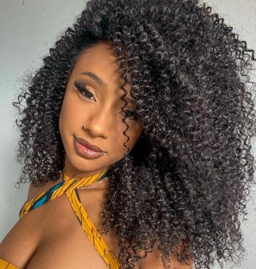 Afro Kinky Curly Braiding Hair Black Marlybob Jerry Curl 10 Natural Black