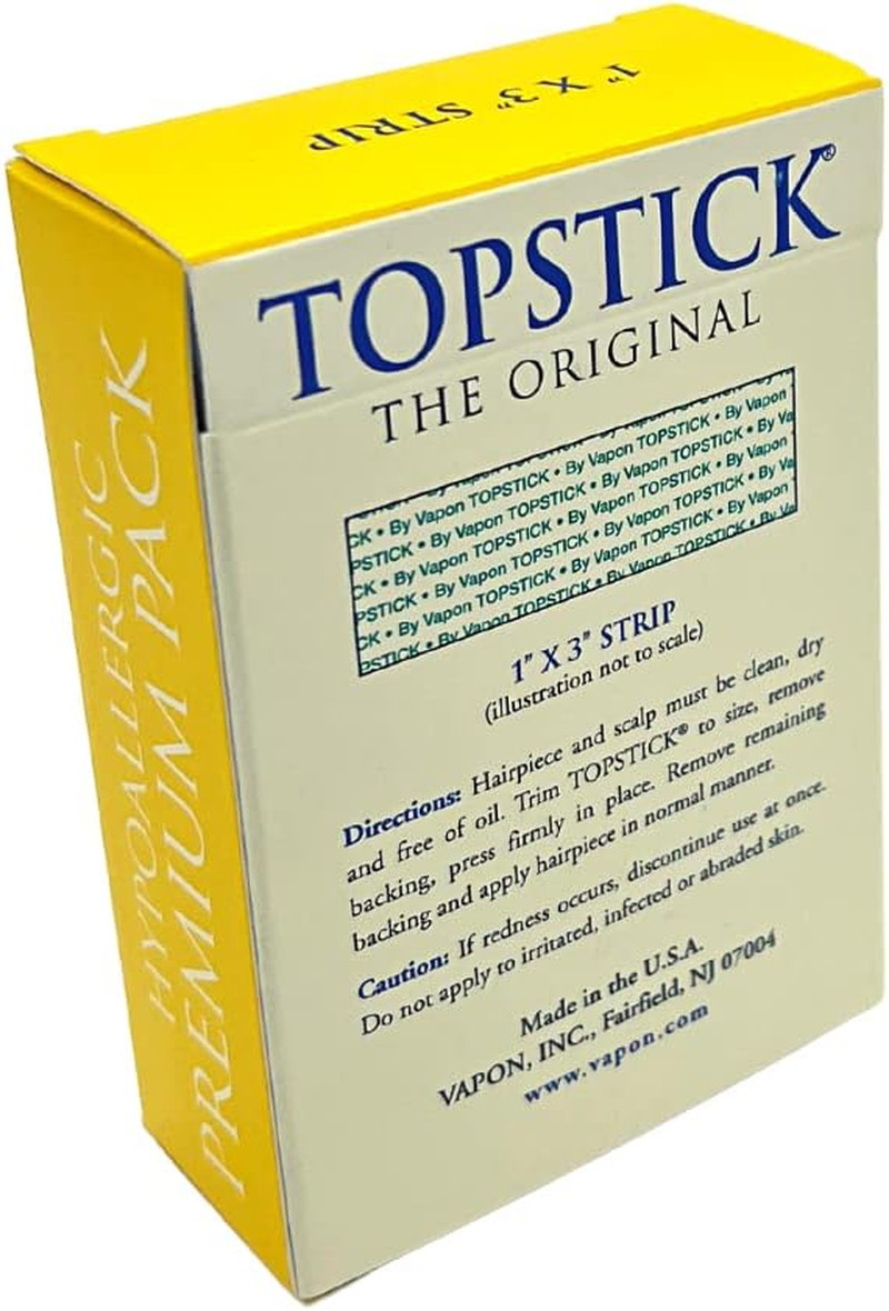 Topstick 1″ X 3″ – Clear Strips – New Hypoallergic Premium Pack – 120 Count