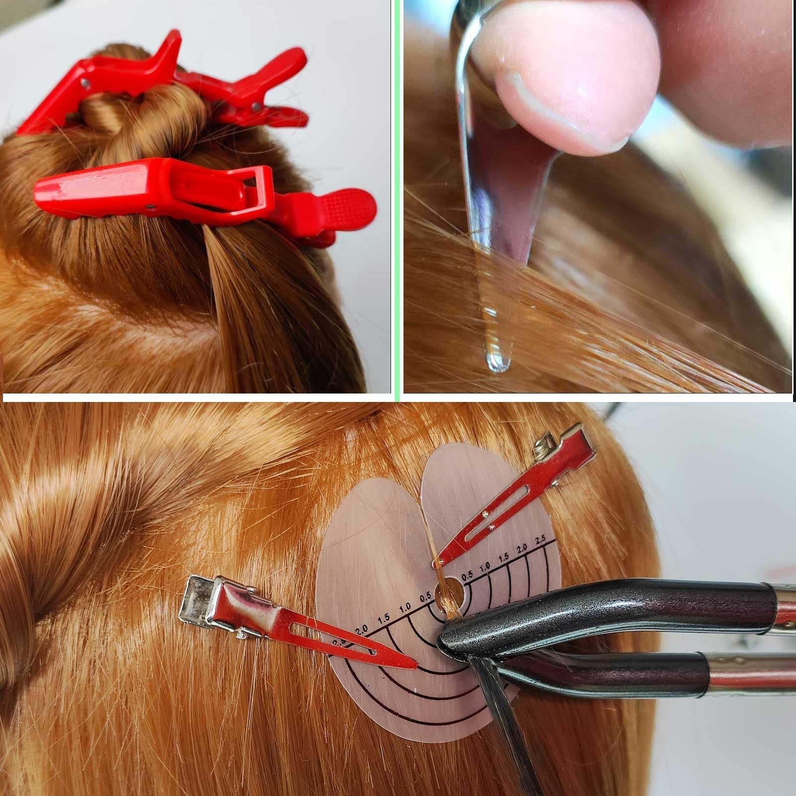 Hair Extension Connector Machine Kit – Pre-Bonded Keratin Flat Tips, Heat Wand,