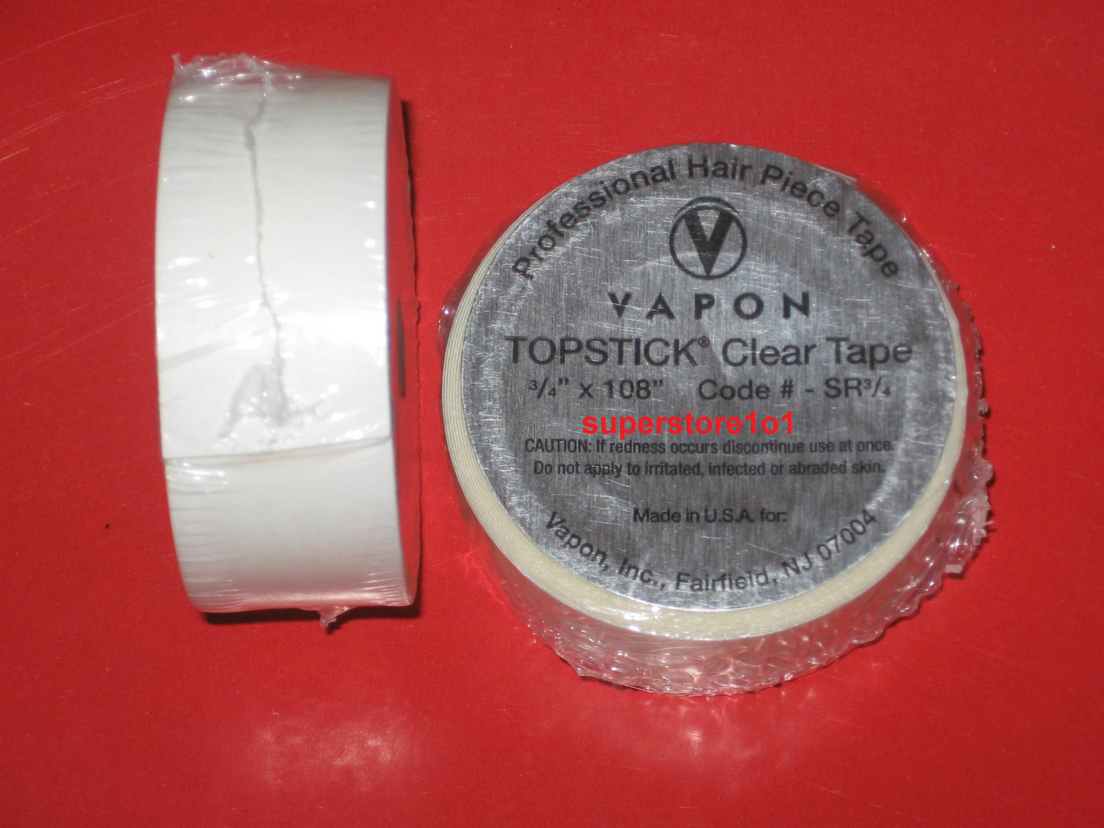 Vapon Topstick SR 3/4 Clear Roll 3/4″X 108″(3YD Roll Tape) ~Lace Wigs, Toupee.