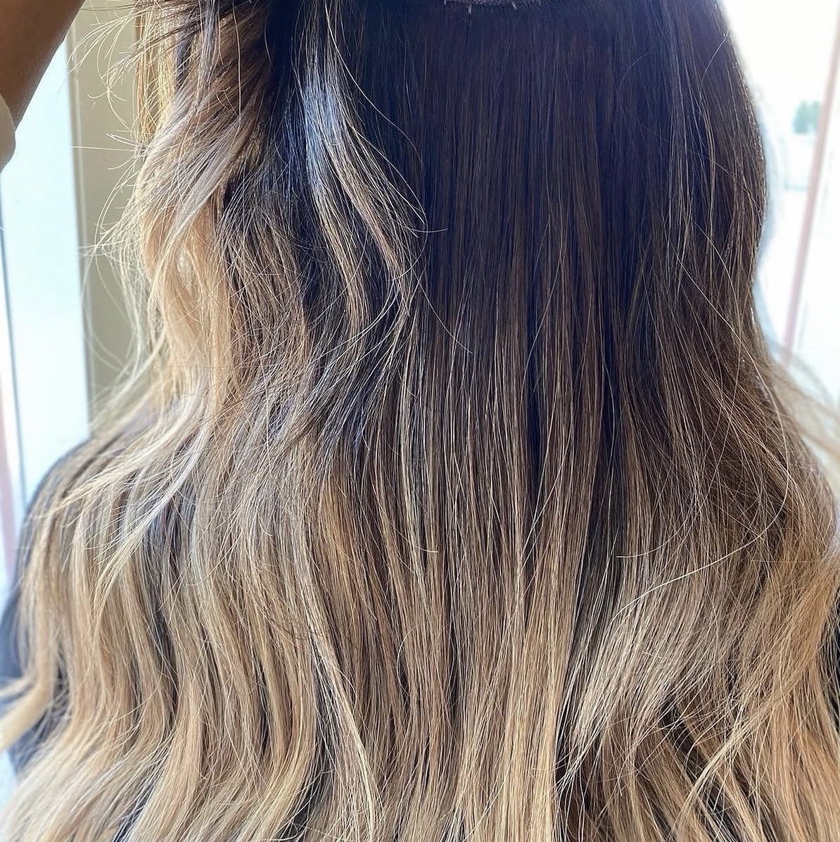 Hot Heads Professional Remy Tape In Extensions 4/20CM 20 In Caramel Balayage