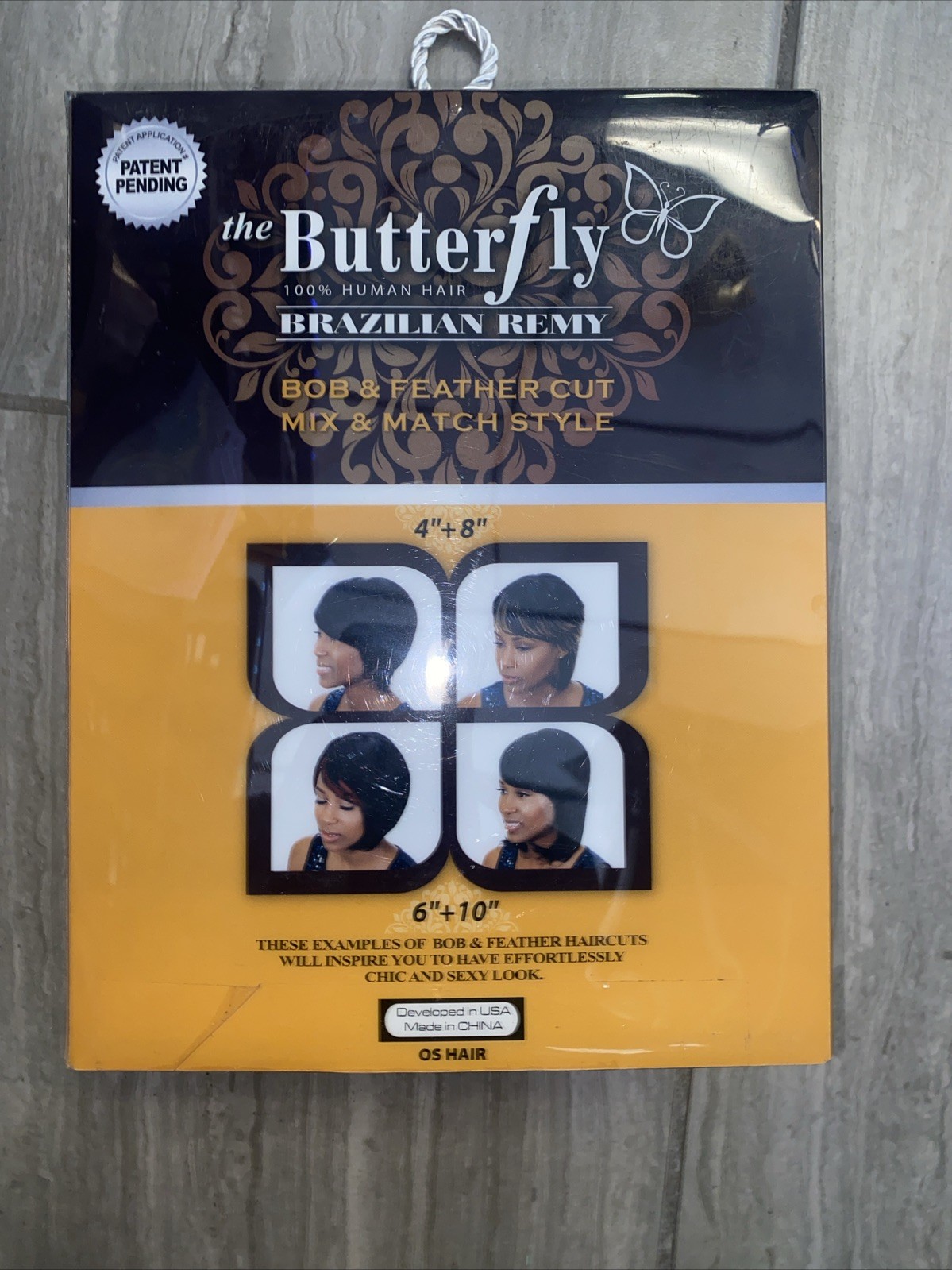 Oh! Yes 100% Human Hair-The Butterfly Wrap 4”8”+free closure 1B
