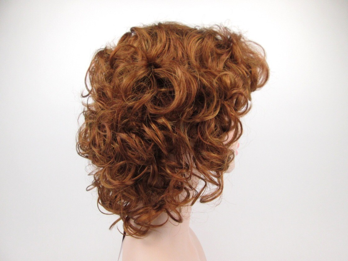 50S 60S WOMENS SHORT BIG BOUNCY CURLS CURLY HAIR WIG BANGS SABRINA GOLDEN GIRLS