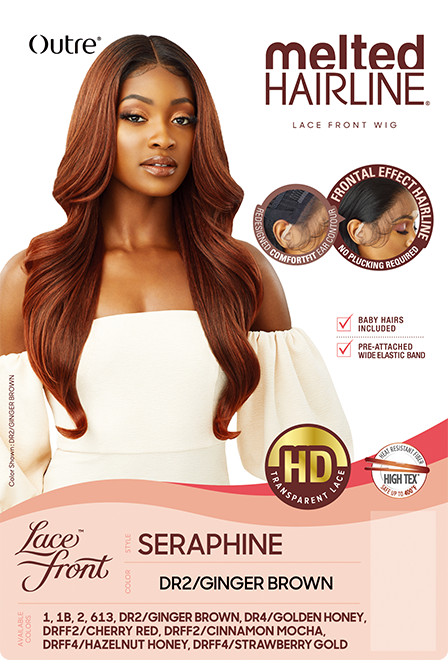 SERAPHINE by OUTRE Melted Hairline HD Lace Front Synthetic Soft Swiss Lace Wig