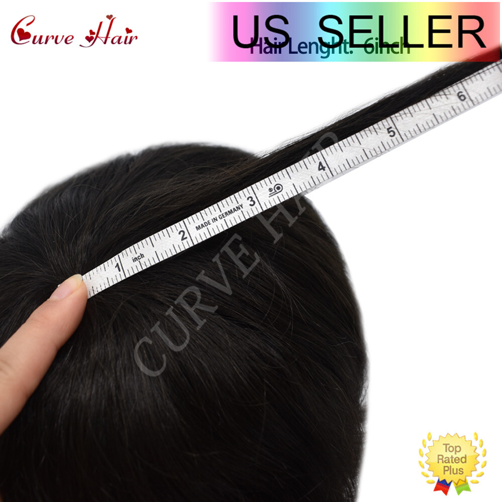 Men Human Hair Replacement System French lace Front Thin Skin Toupee Hairpiece