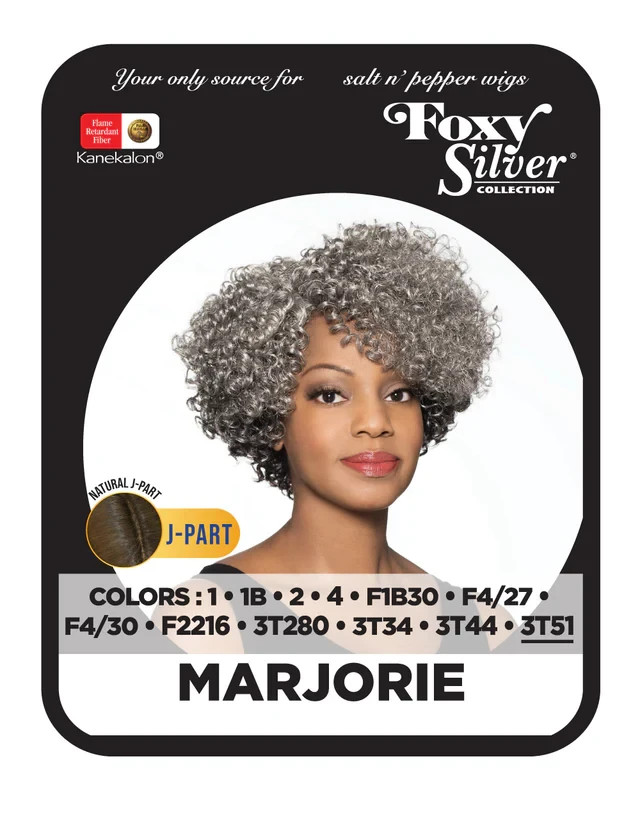 Foxy Silver MARJORIE Wig, Stylish and Natural-Looking Synthetic Wig