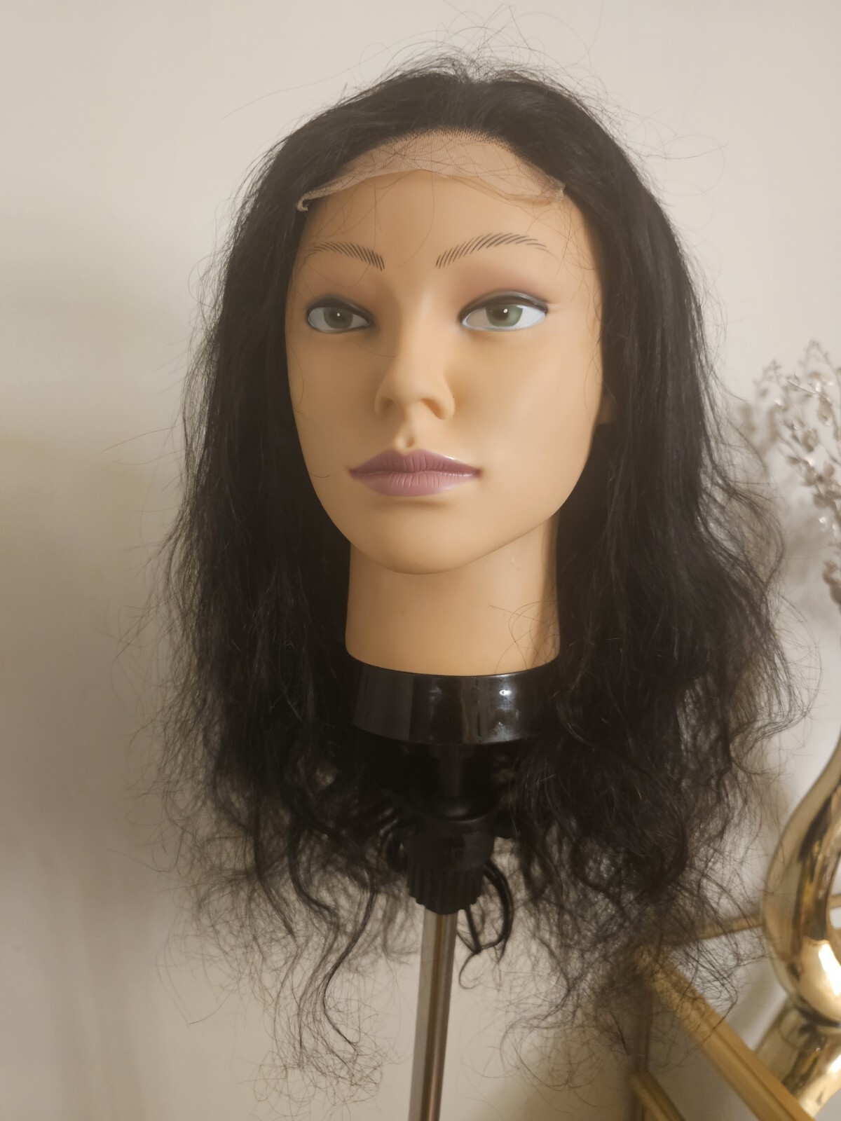 High Quality regular Top 22″ straight 100% Virgin Human Hair Lace Wig