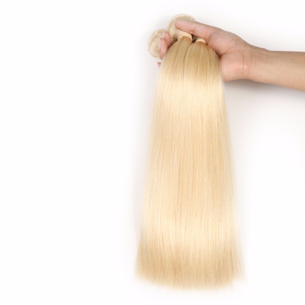 Russian Blonde 613 Body Wave Straight Deep Wave Quality Human Hair One Bundle