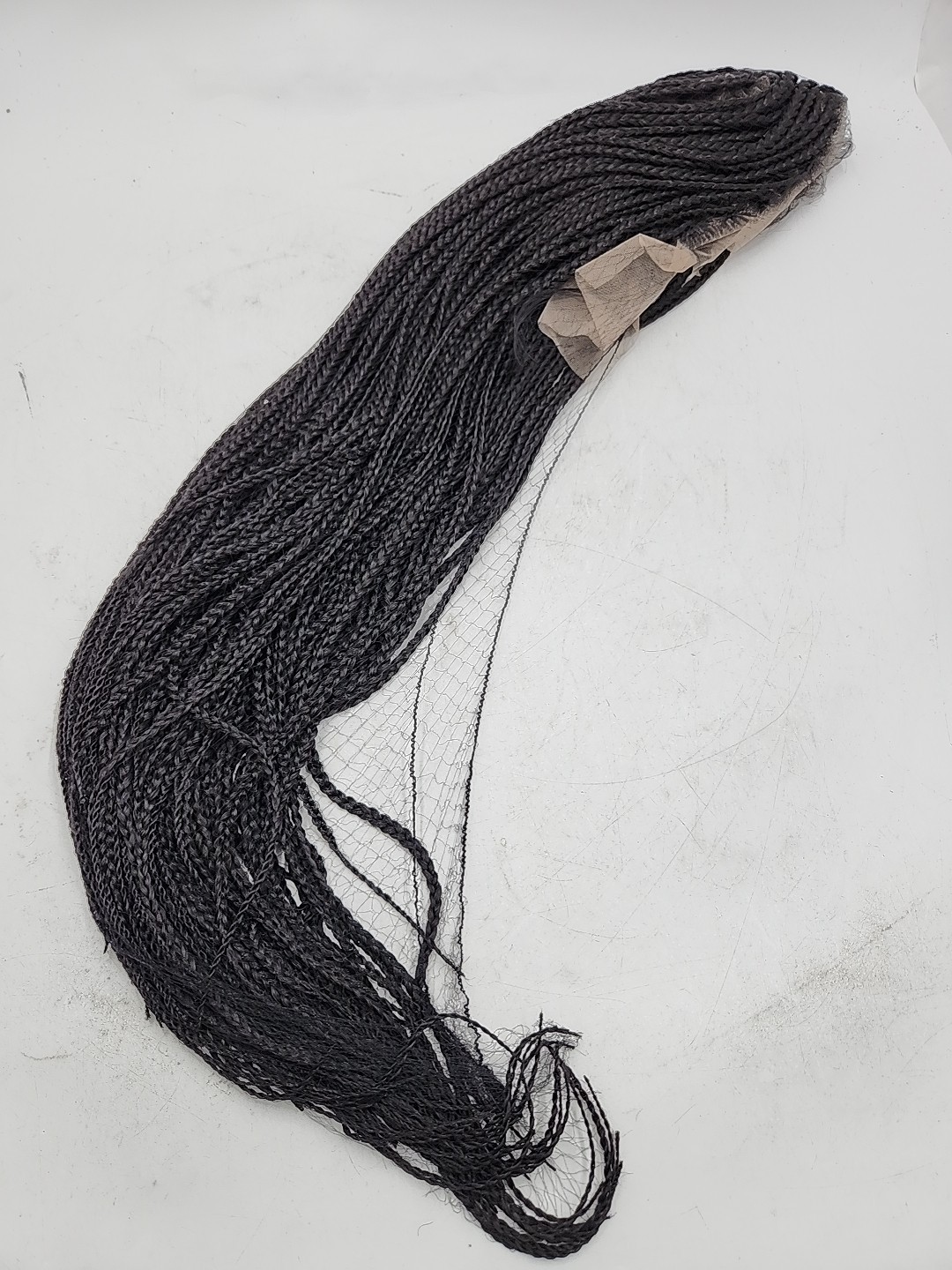 NEW PIP Single Full Lace Knotless Box Braid Wig #1B off Black 32″