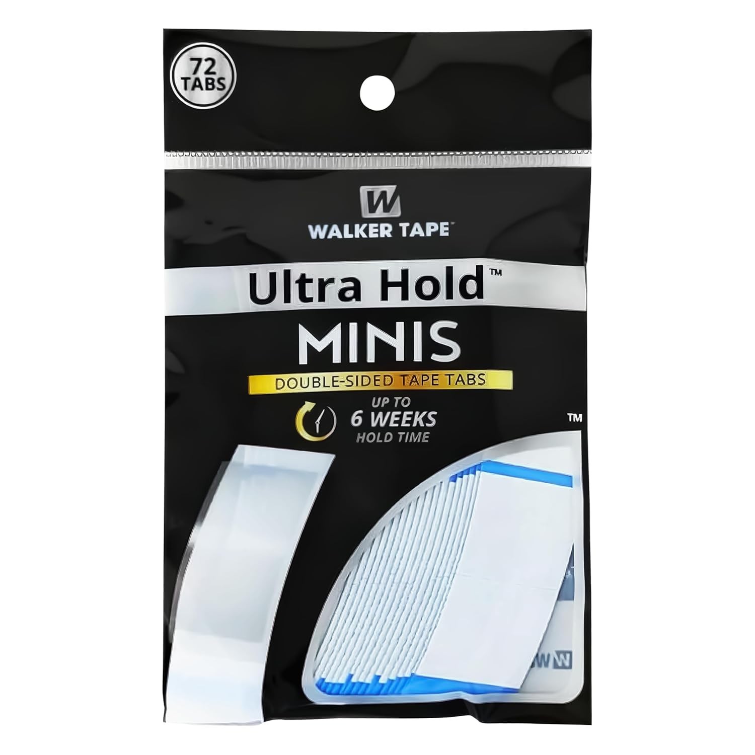 Compact Double-Sided Wig Tape Tabs – Heat & Water Resistant – 72 Mini Adhesives