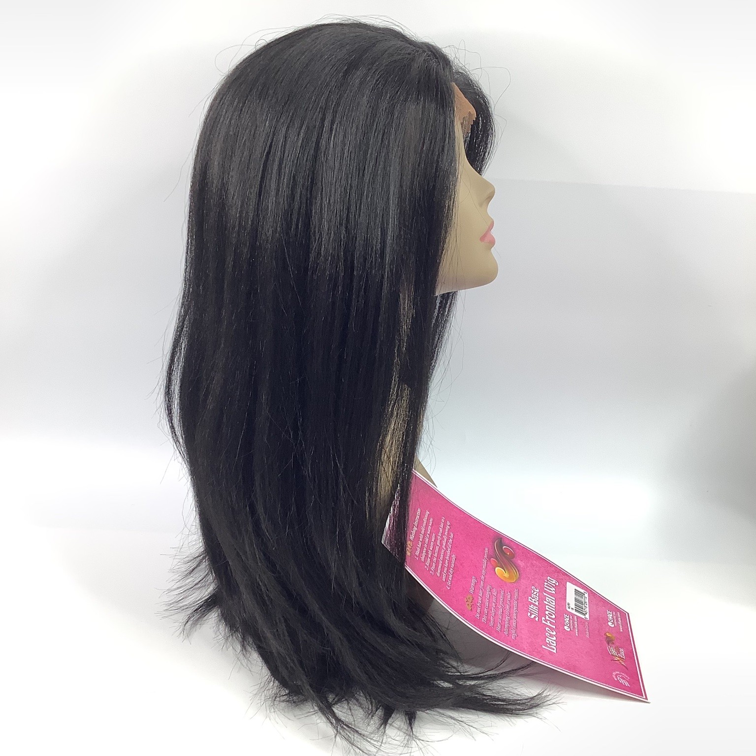 Magic Lace MLF51 Silk Base Lace Frontal Wig 1B Off Black Straight