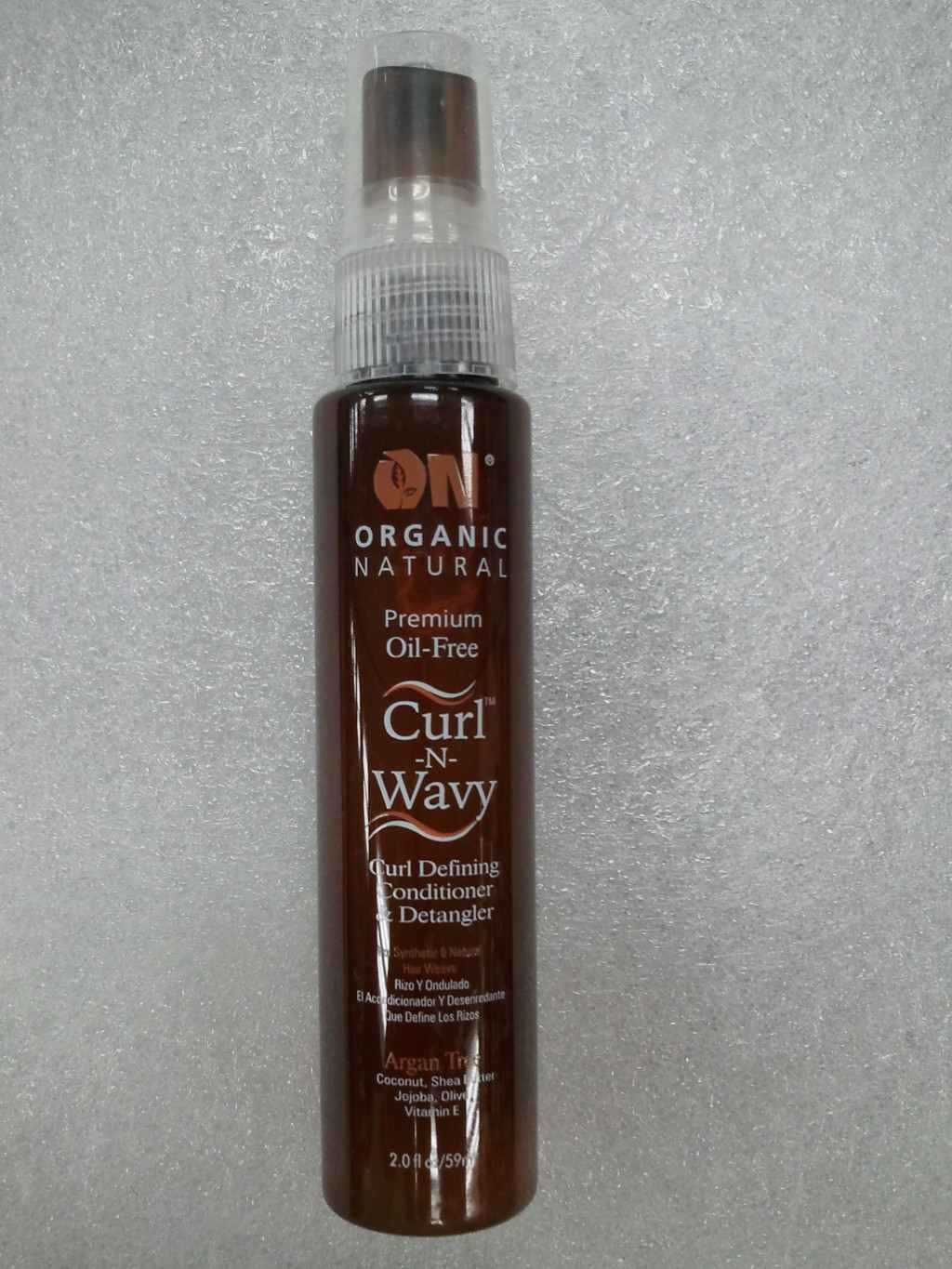 ON Organic Natural Curl-N-Wavy conditioner & detangler ARGAN TREE 2oz