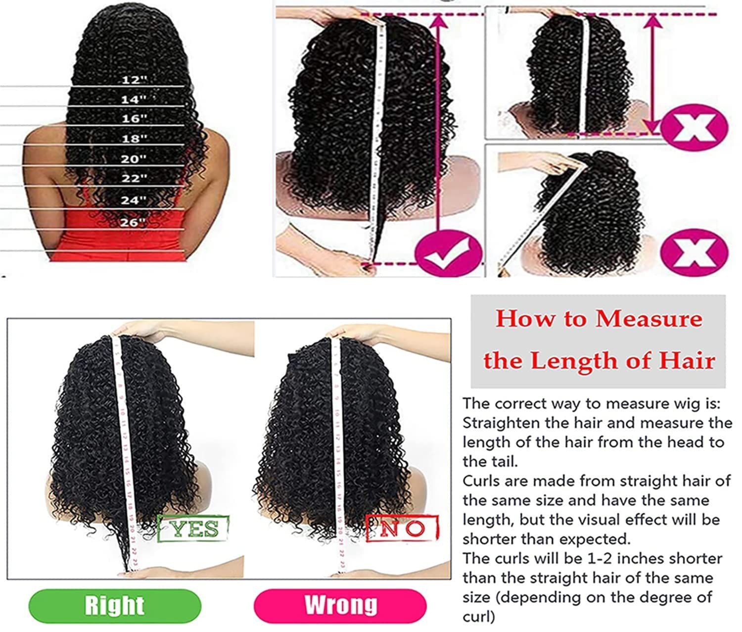 Soft & Tangle-Free 12-Inch Human Hair Deep Wave Headband Wig – Fashion Essential