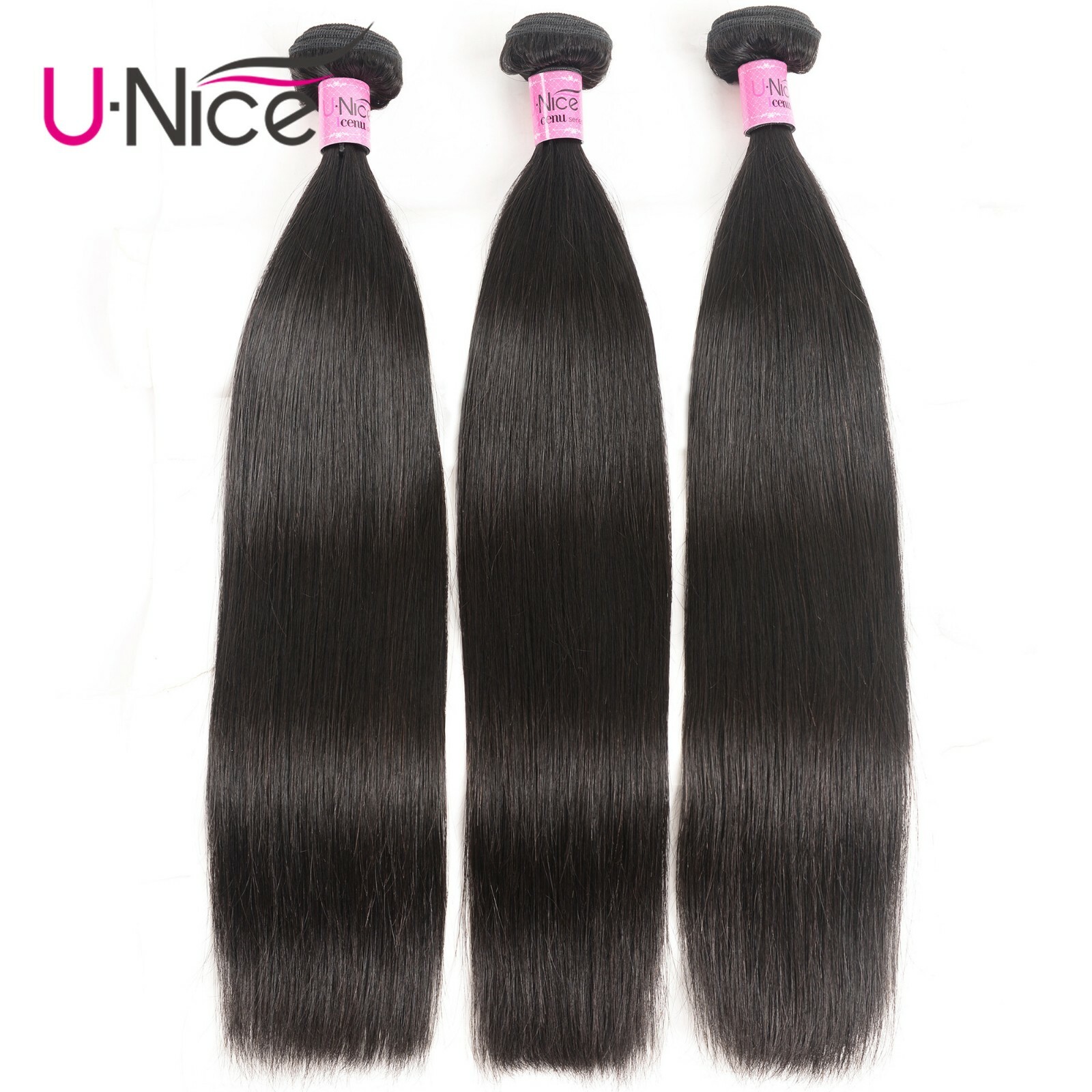 UNice Hair Indian Straight Bundles Human Hair Extensions Virgin Hair Weaves Weft