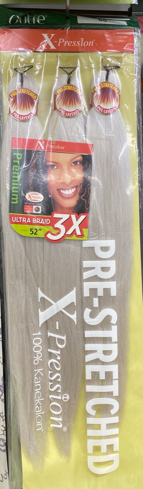Pre Stretched Braiding Hair 3X 52″ ALL COLORS X-Pression Outre