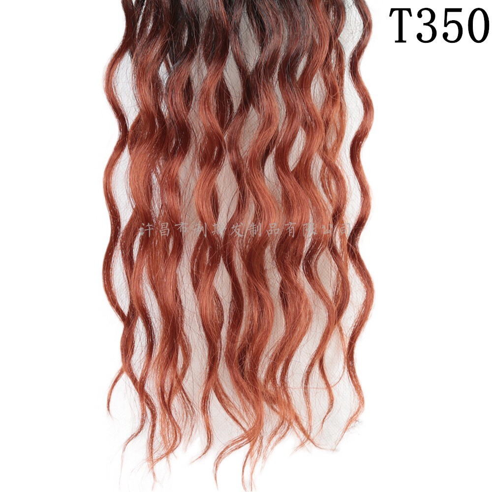 18″ Loose Wave Goddess Locs Crochet Braids Curly Faux Locs Braiding Extensions