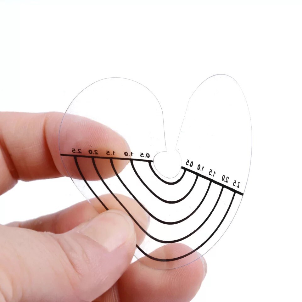 Heat Fusion Clear Scalp Protector Disk With Scale