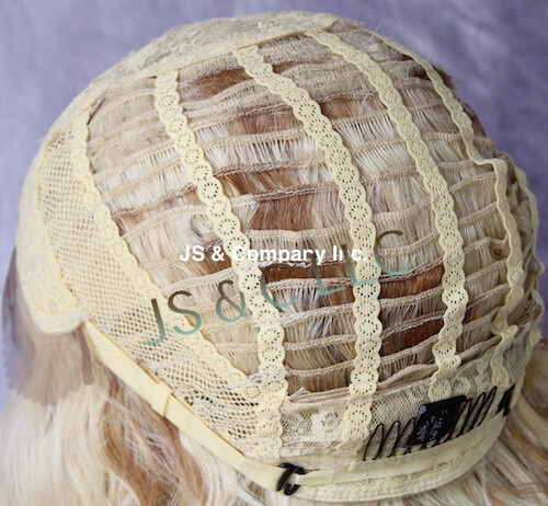Human Hair blend Heat OK Full Lace Front Wig Blonde mix Super Natural ppq 27-613