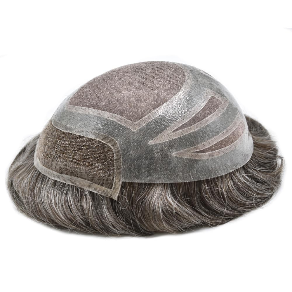 Swiss Lace Front Mens Toupee Durable Hair System for MenHairpieces Natura Hair