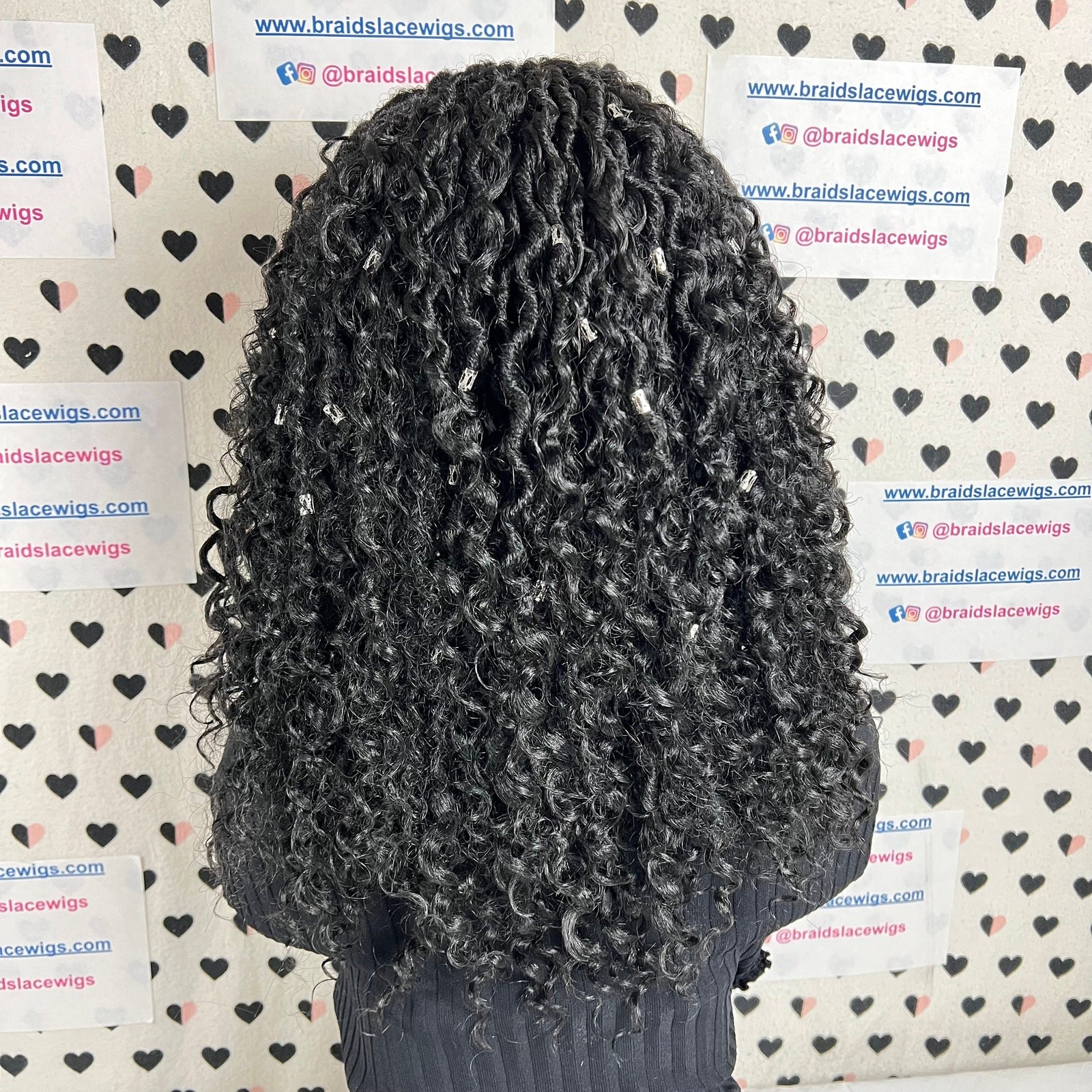 Short Faux Locs Headband Wig Boho Goddess Loc Distressed Curly Dreadlocks Wigs