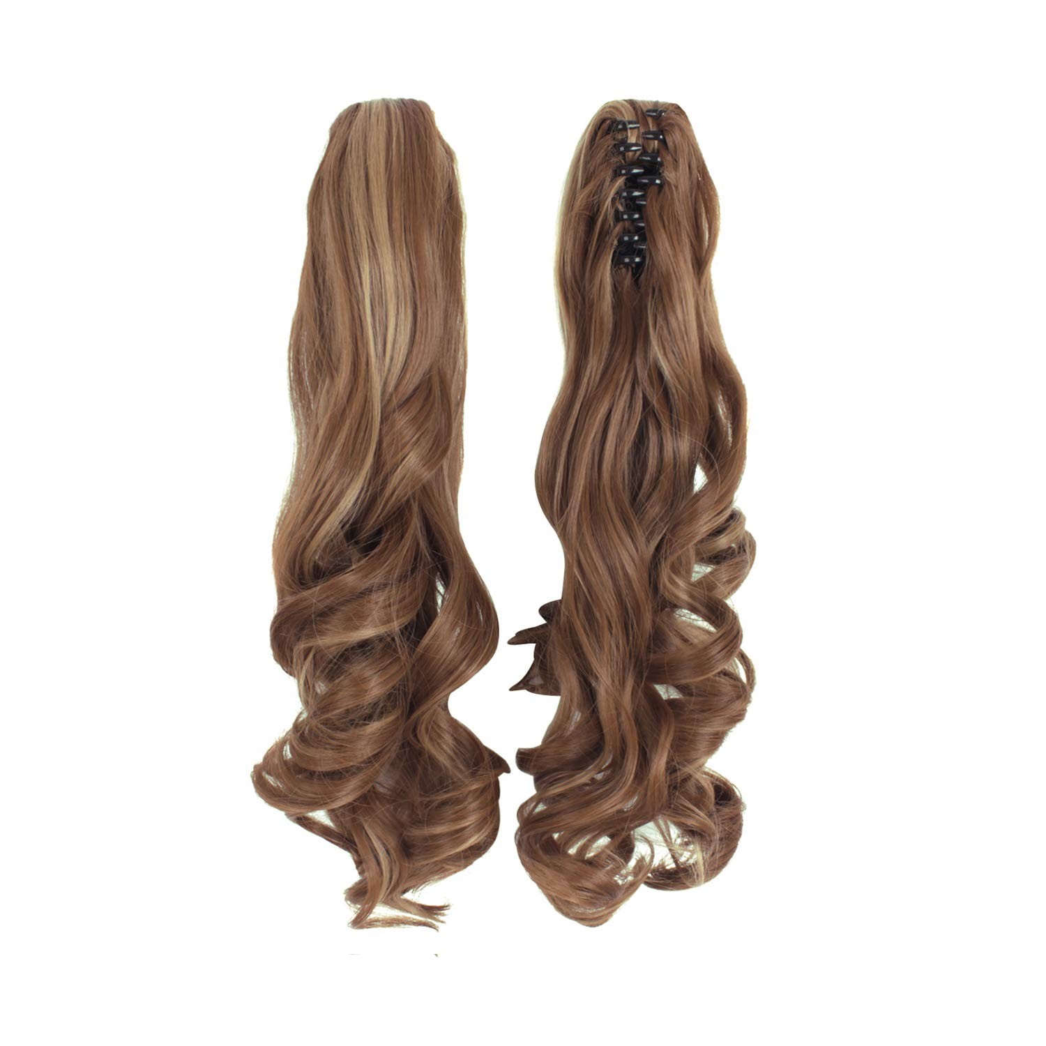 MapofBeauty Multi-color Lolita Long Curly Clip on Ponytails Cosplay Wig