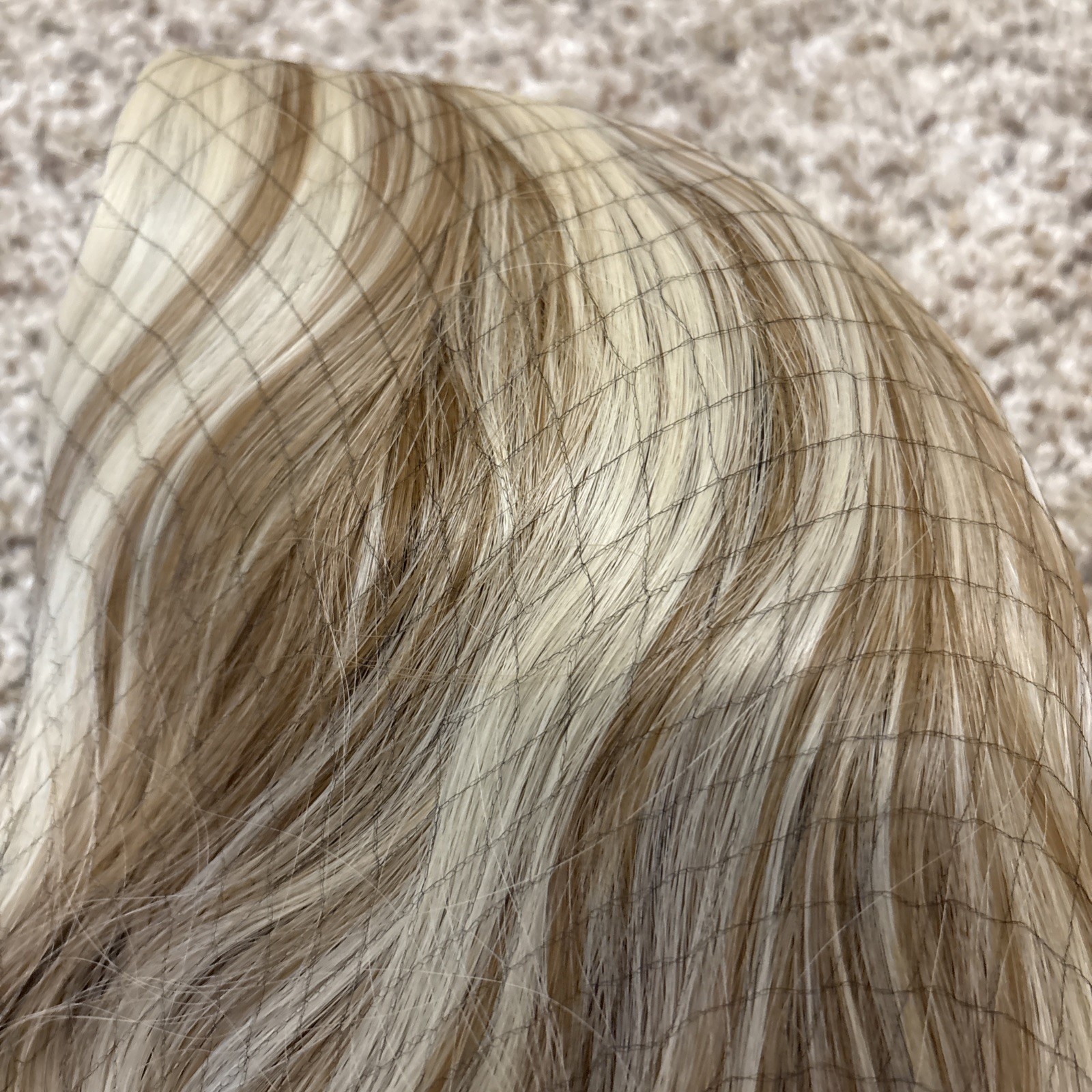 MAGQOO Short Curly Wavy Bob wig, Blonde Brown w/ Side Part, Women Synthetic Hair