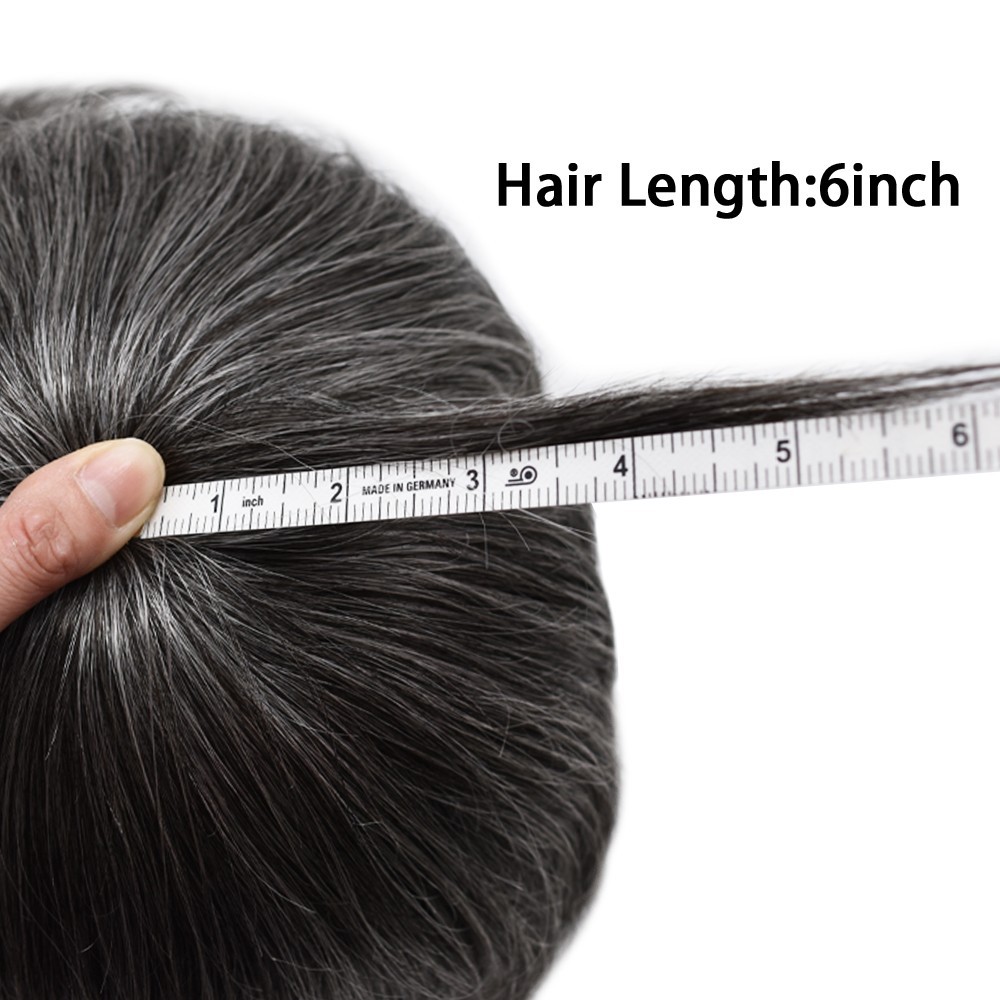French Lace Front Mens Toupee Hairpiece Monofilament Hair System Replacement Wig