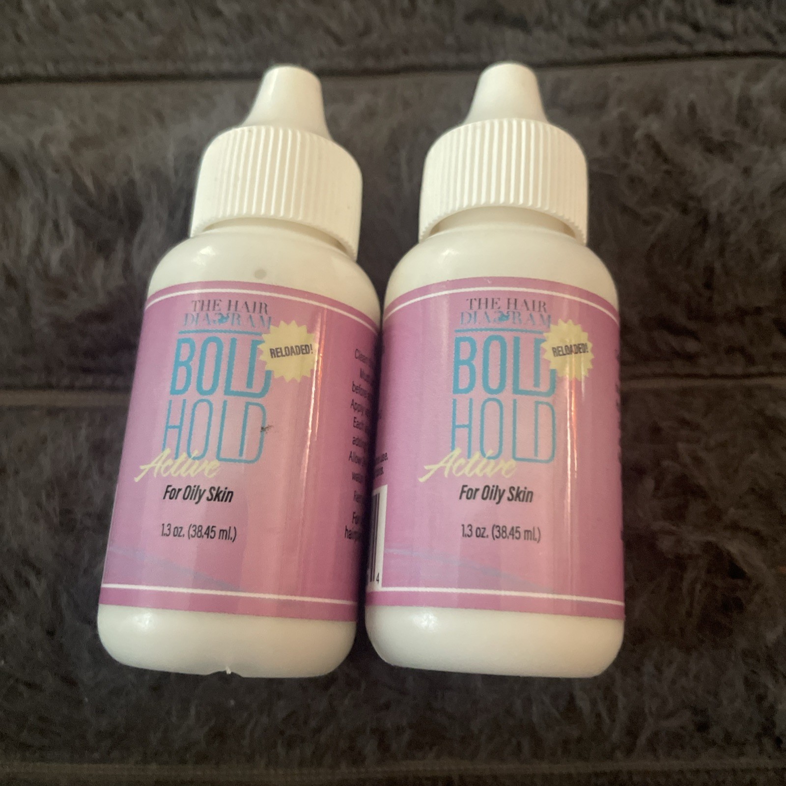 Lot of 2 Bold Hold Reloaded The Hair Diagram Lace Wig Adhesive Glue 1.3 Oz