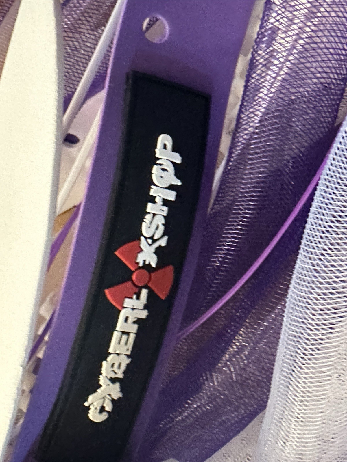Official Cybergoth Cyberlox Purple Bleach Purple And White Good Condition
