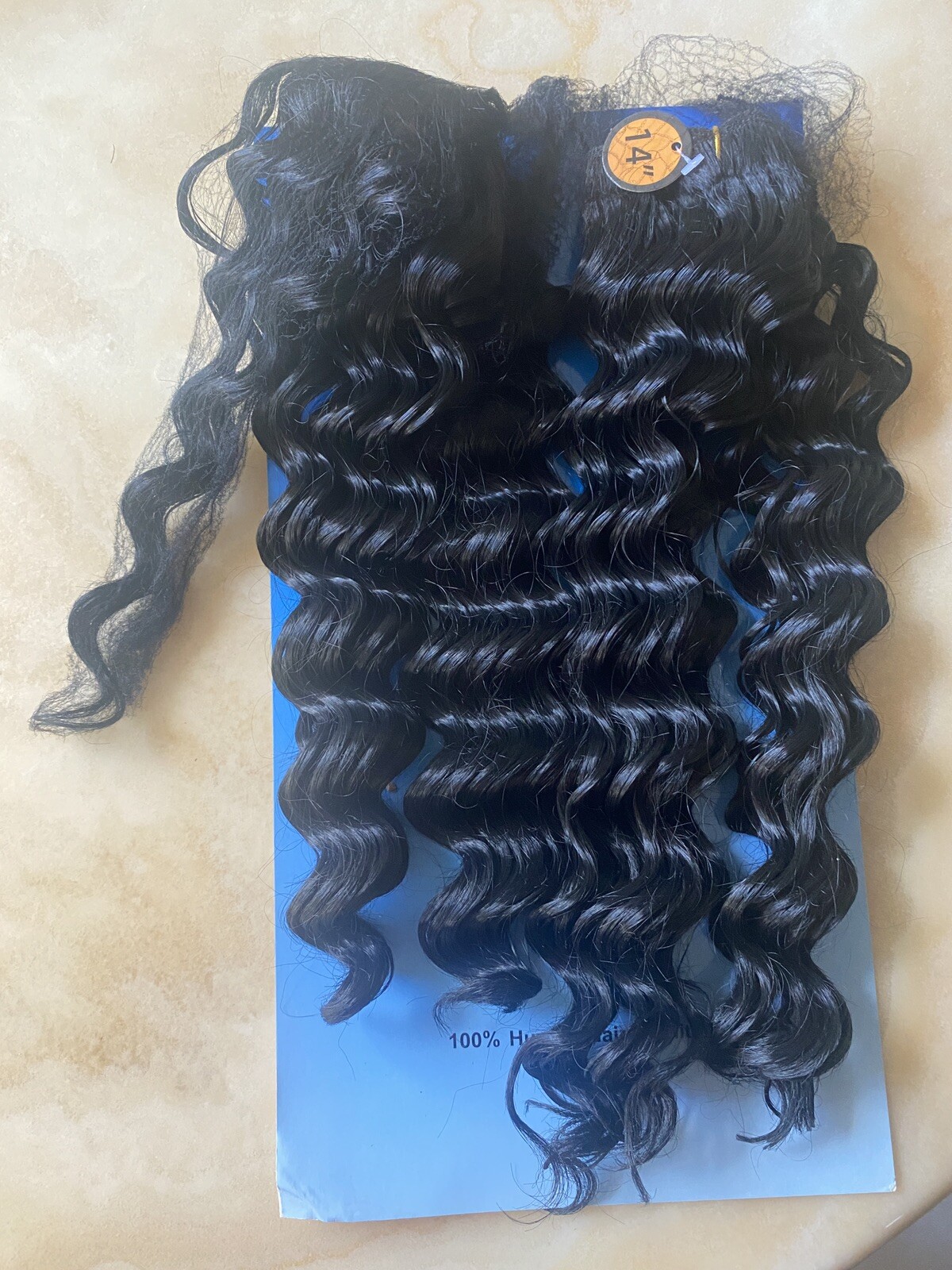 HAIRTREND SYNTETHIC HAIR ALL IN ONE DEEP WAVE 12 12 14 14 &”12 CLOSURE COLOR 1B