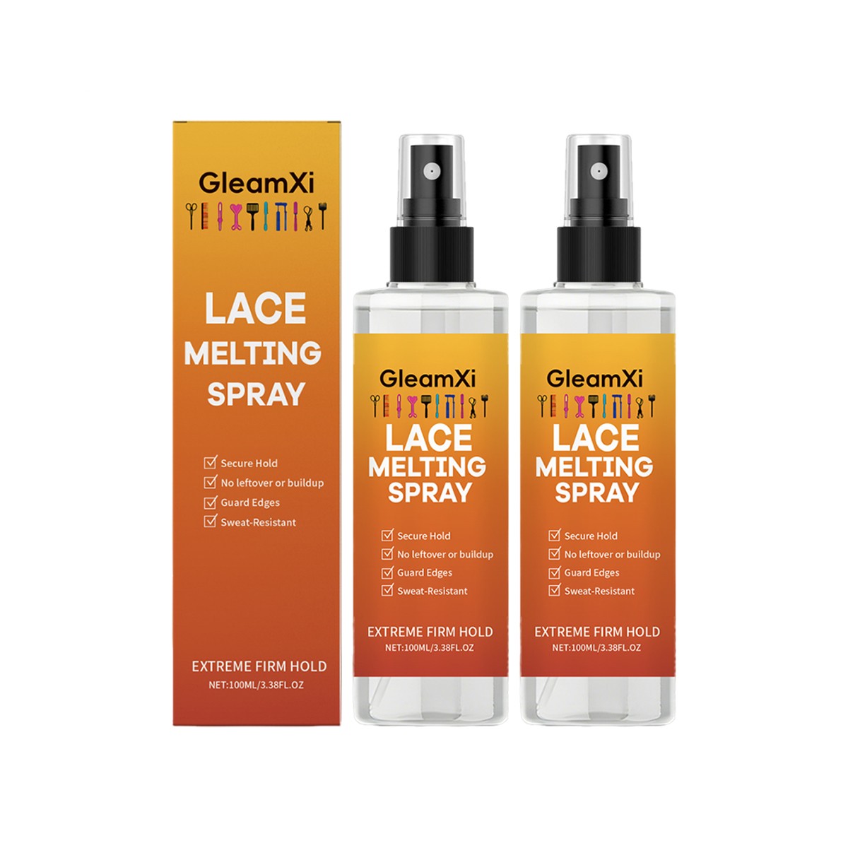 Lace Melting Spray, Melting Spray for Lace Wigs, Lace Bond Adhesive Spray 100ml