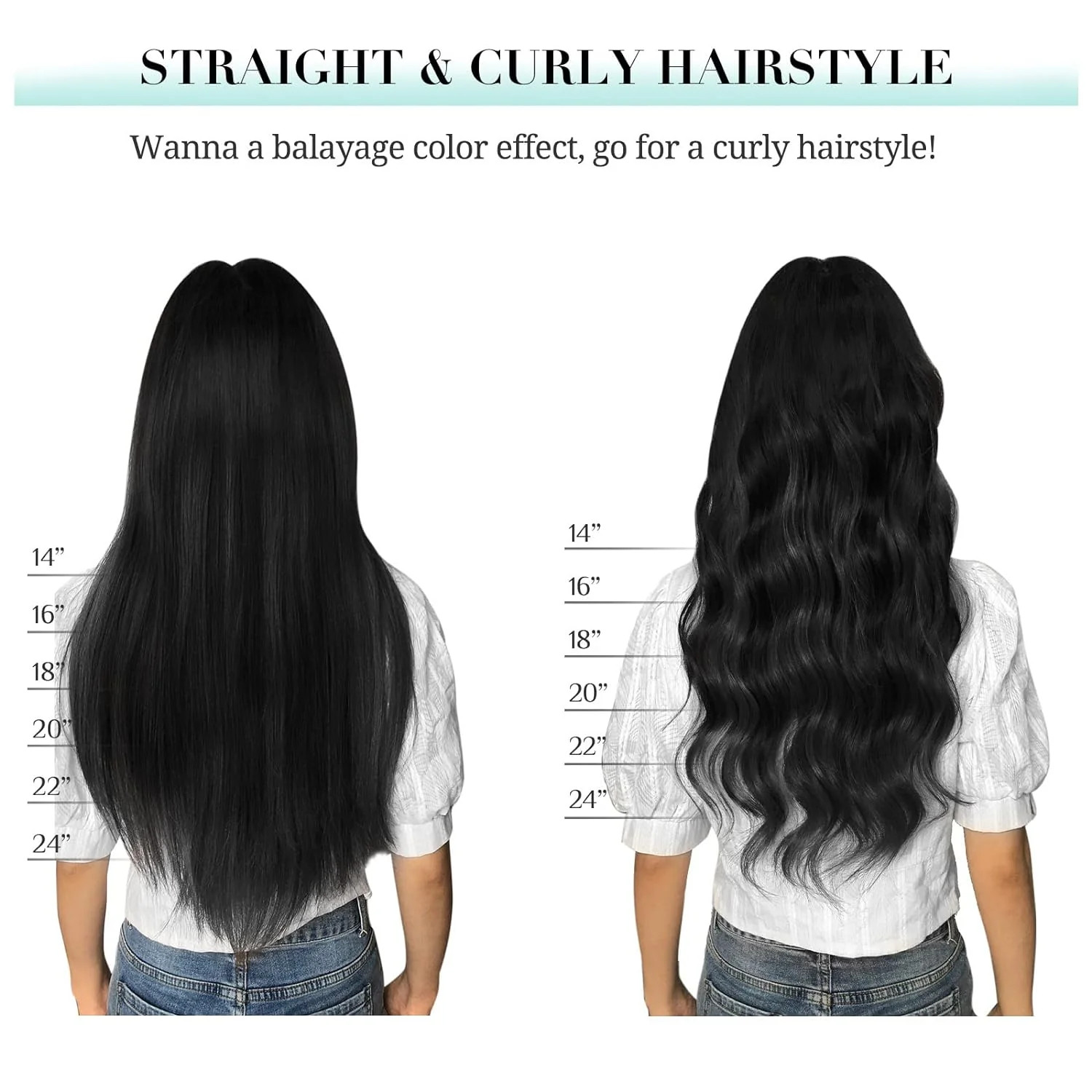VIP Clip Extensions / Silky Straight 18″ (140 g) – ClipeX System