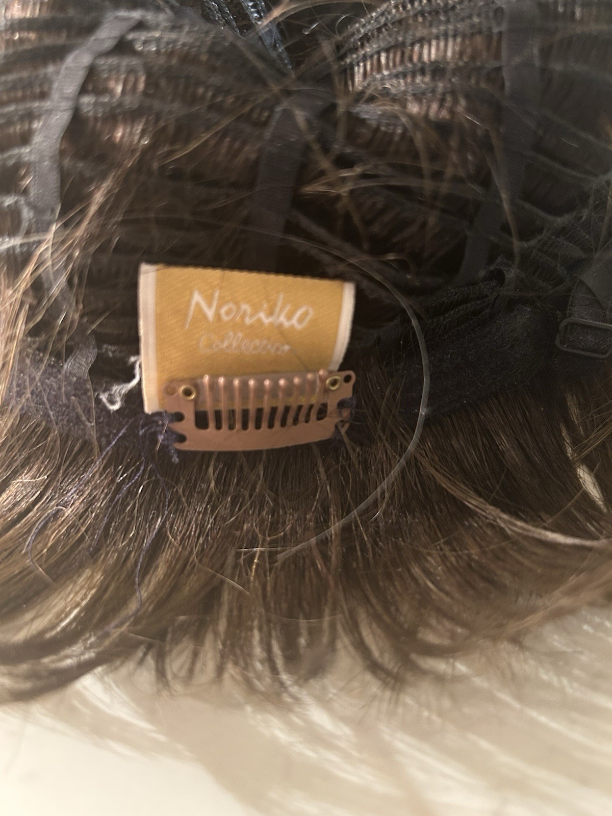 Noriko Wig Meadow Brown Iced Mocha-R Synthetic Fibers Short Bob Basic Cap