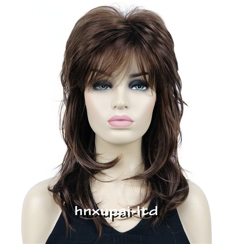 Ash Gray to Silver White Ombre Wavy Curly Blonde Wig Shoulder Length Women Hair
