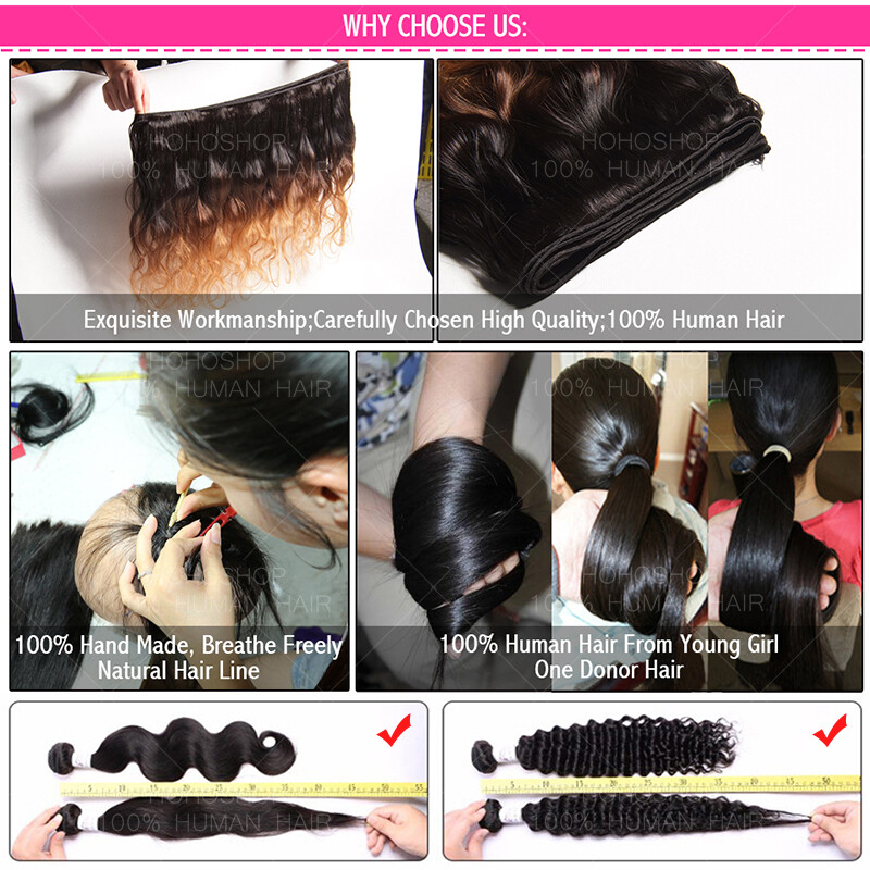 8A+ Straight 100% Virgin Human Hair Extensions Weave Weft Wavy Brown 100G/Bundle