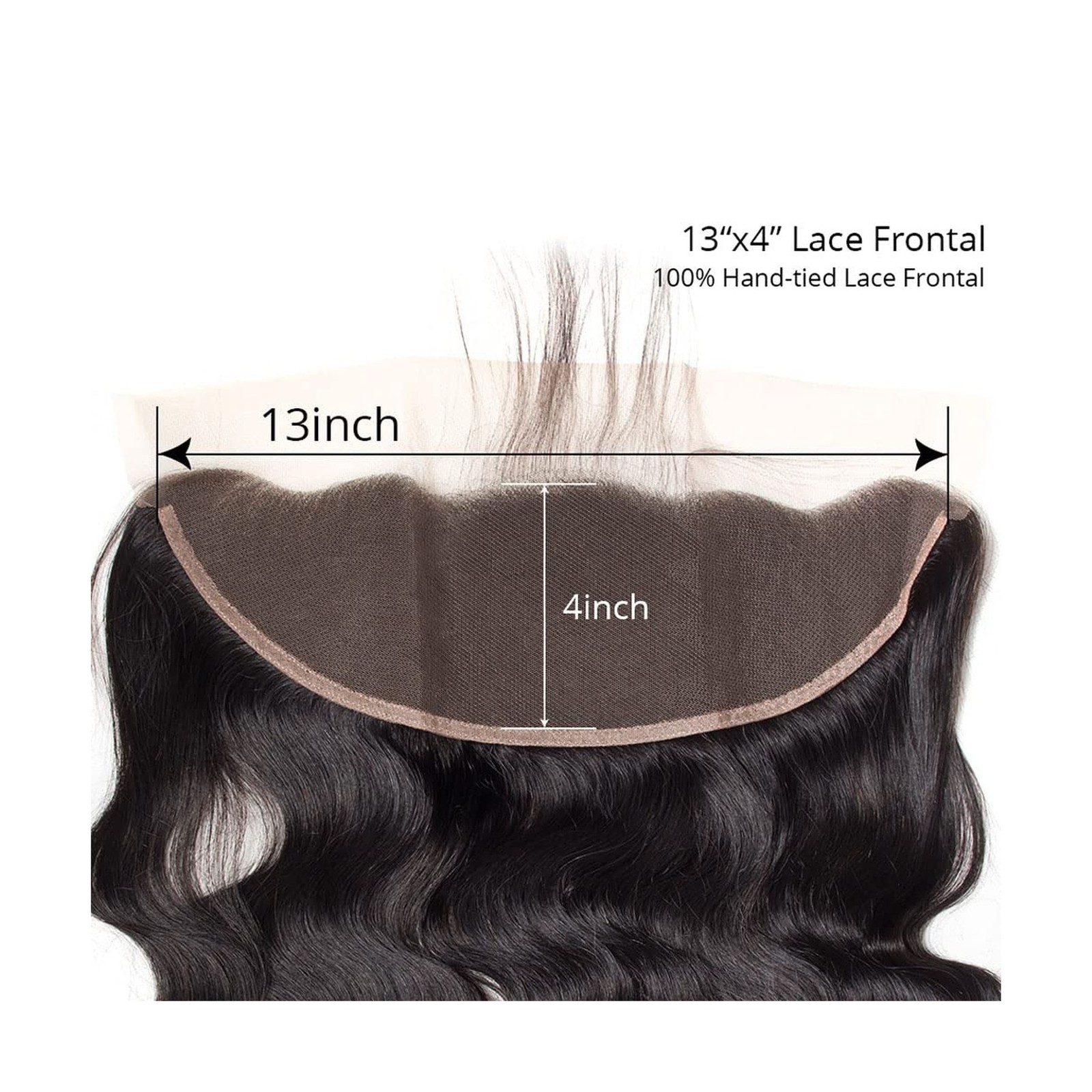 14 Inch 13×4 HD Lace Frontal Closure 100% Brazilian Virgin Human Ha… Fast Ship