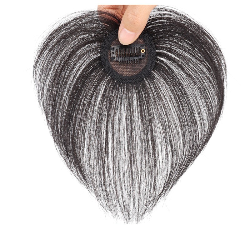 Silk Base Straight Clip In Human Hair Toppers For Loss Thin Hair Top Replacement