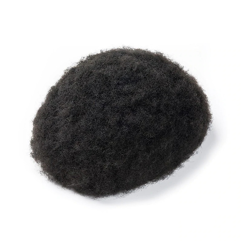 Afro African American Toupee for Men | Full Lace Base Afro Curl Hair Systems