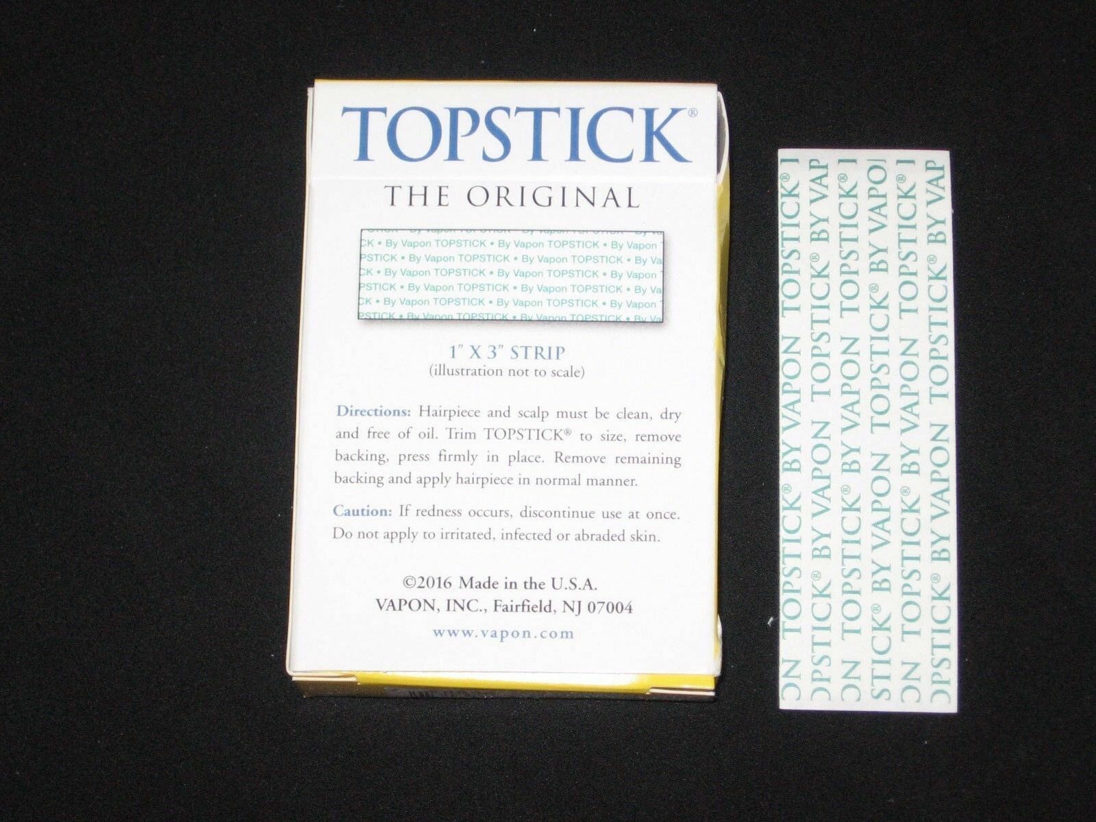 Vapon Topstick® Clear Tape Mens Grooming 1/2″ Topstick/“A” Curve/1″X 3″ 50 Pcs.