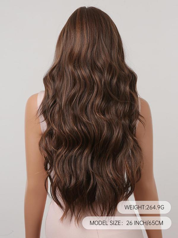 Long Curly Wavy Wigs for Women,26 Inch Natural Gorgeous Easy To Wear Fluffy Wigs