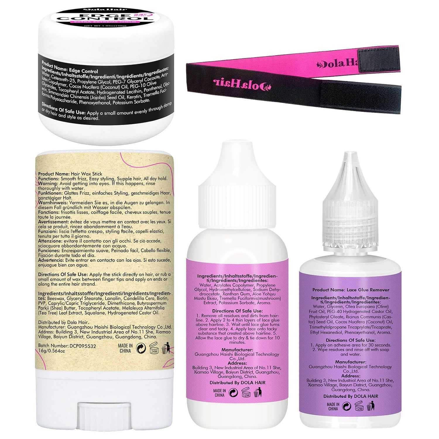 Dolahair Lace Wig Glue Kit – Waterproof Front for Wigs & Hair…