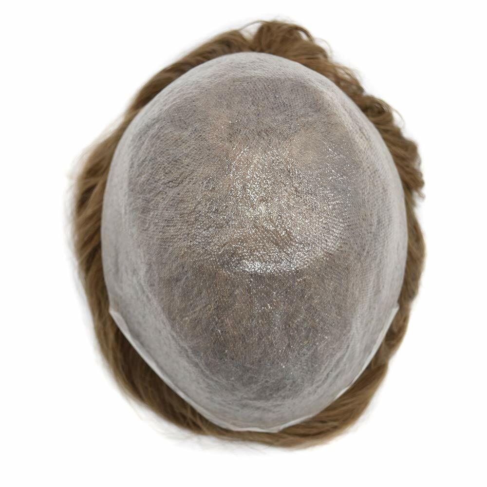 Ultra Thin Skin Mens Toupee Hairpiece Invisible Poly PU Hair Replacement Systems