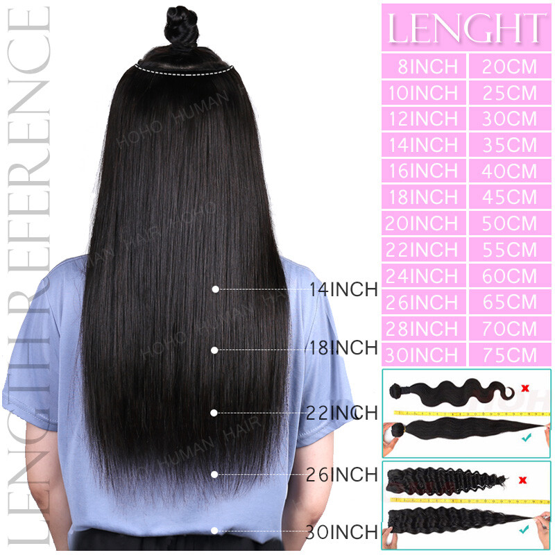 10″-24″ Clip In 100% Real Remy Human Hair Extensions Full Head Ombre 8 Pieces
